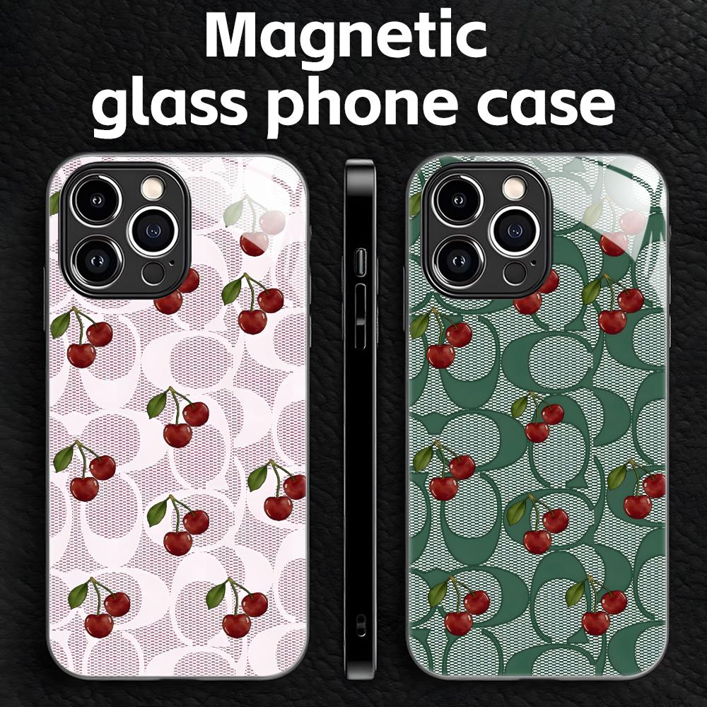 Mini Pc Case - Cherry Lüks Desenli Telefon Kılıfı iPhone18