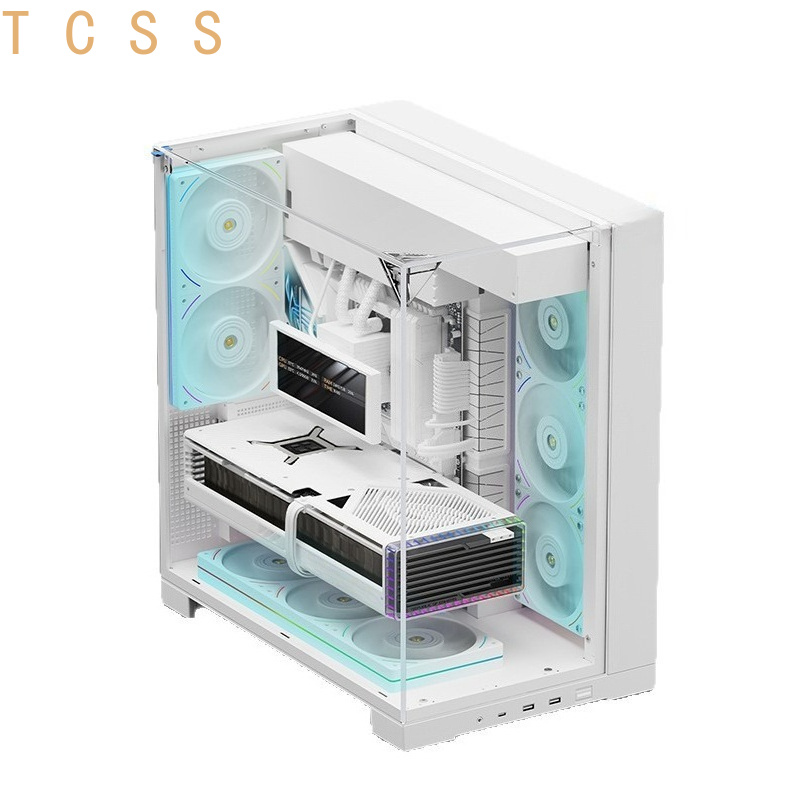 Atx Case - Beyaz Panoramik Üçlü Temperli Cam PC