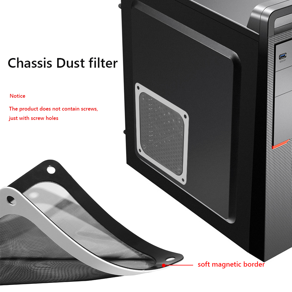 Dust Filter Pc - 8cm/12cm Toz Filtresi Filesi Yumuşak Manyetik