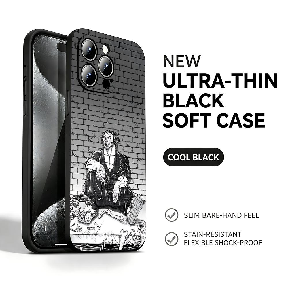Mini Pc Case - Sıcak Anime Baki-Dou Telefon Kılıfı iPhone