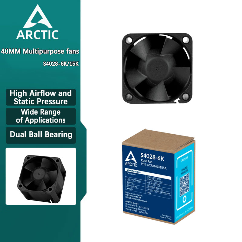 Case Fan Controller - ARCTICS S4028 Bilgisayar Kasası Fanı, Çift